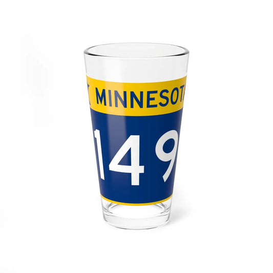 MN-149 wide (Minnesota) (Road Sign) Pint Glass 16oz 16oz - Go Mug Yourself