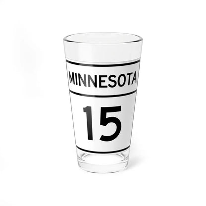 MN-15 1948 (Minnesota) (Road Sign) Pint Glass 16oz 16oz - Go Mug Yourself