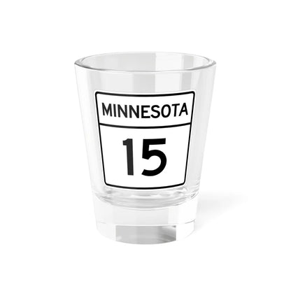 MN-15 1948 (Minnesota) (Road Sign) Shot Glass 1.5oz 1.5oz - Go Mug Yourself
