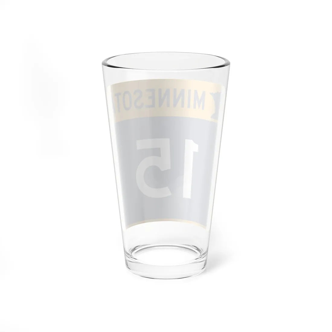 MN-15 (Minnesota) (Road Sign) Pint Glass 16oz - Go Mug Yourself