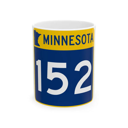 MN-152 (Minnesota) (Road Sign) White Coffee Mug 11oz - Go Mug Yourself