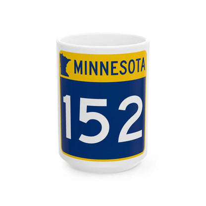 MN-152 (Minnesota) (Road Sign) White Coffee Mug 15oz - Go Mug Yourself
