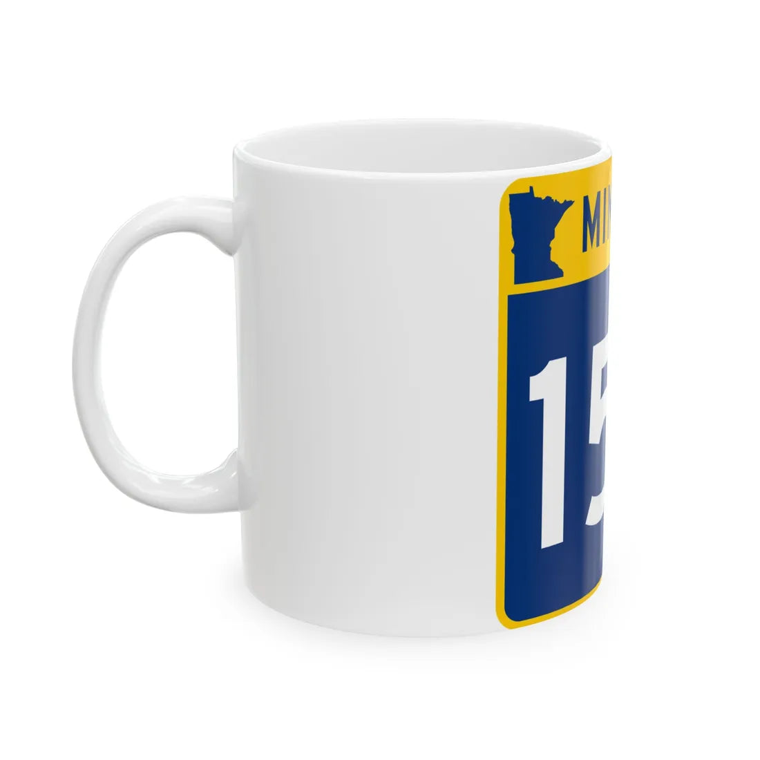 MN-152 (Minnesota) (Road Sign) White Coffee Mug - Go Mug Yourself