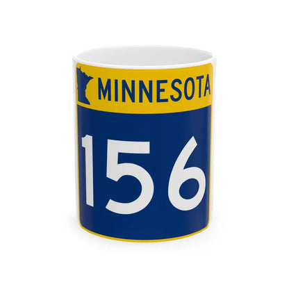 MN-156 (Minnesota) (Road Sign) White Coffee Mug 11oz - Go Mug Yourself