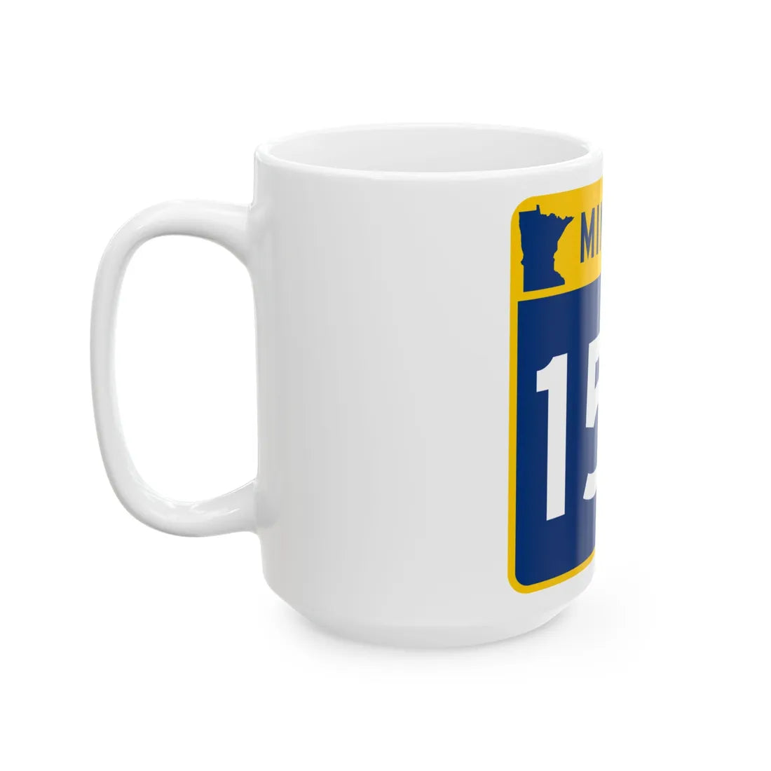 MN-156 (Minnesota) (Road Sign) White Coffee Mug - Go Mug Yourself