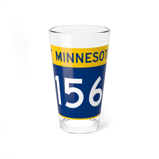 MN-156 wide (Minnesota) (Road Sign) Pint Glass 16oz 16oz - Go Mug Yourself