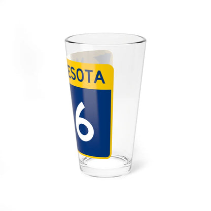 MN-156 wide (Minnesota) (Road Sign) Pint Glass 16oz - Go Mug Yourself