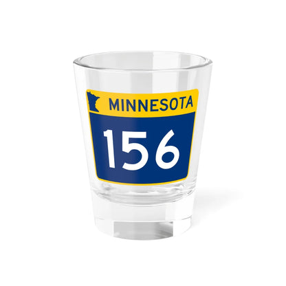 MN-156 wide (Minnesota) (Road Sign) Shot Glass 1.5oz 1.5oz - Go Mug Yourself