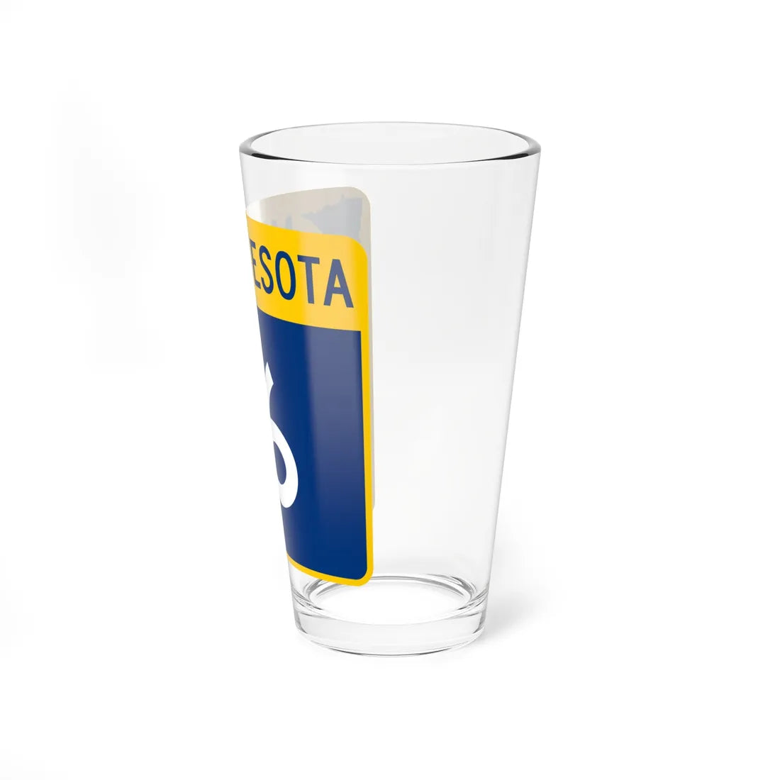 MN-16 (Minnesota) (Road Sign) Pint Glass 16oz - Go Mug Yourself