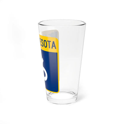 MN-16 (Minnesota) (Road Sign) Pint Glass 16oz - Go Mug Yourself