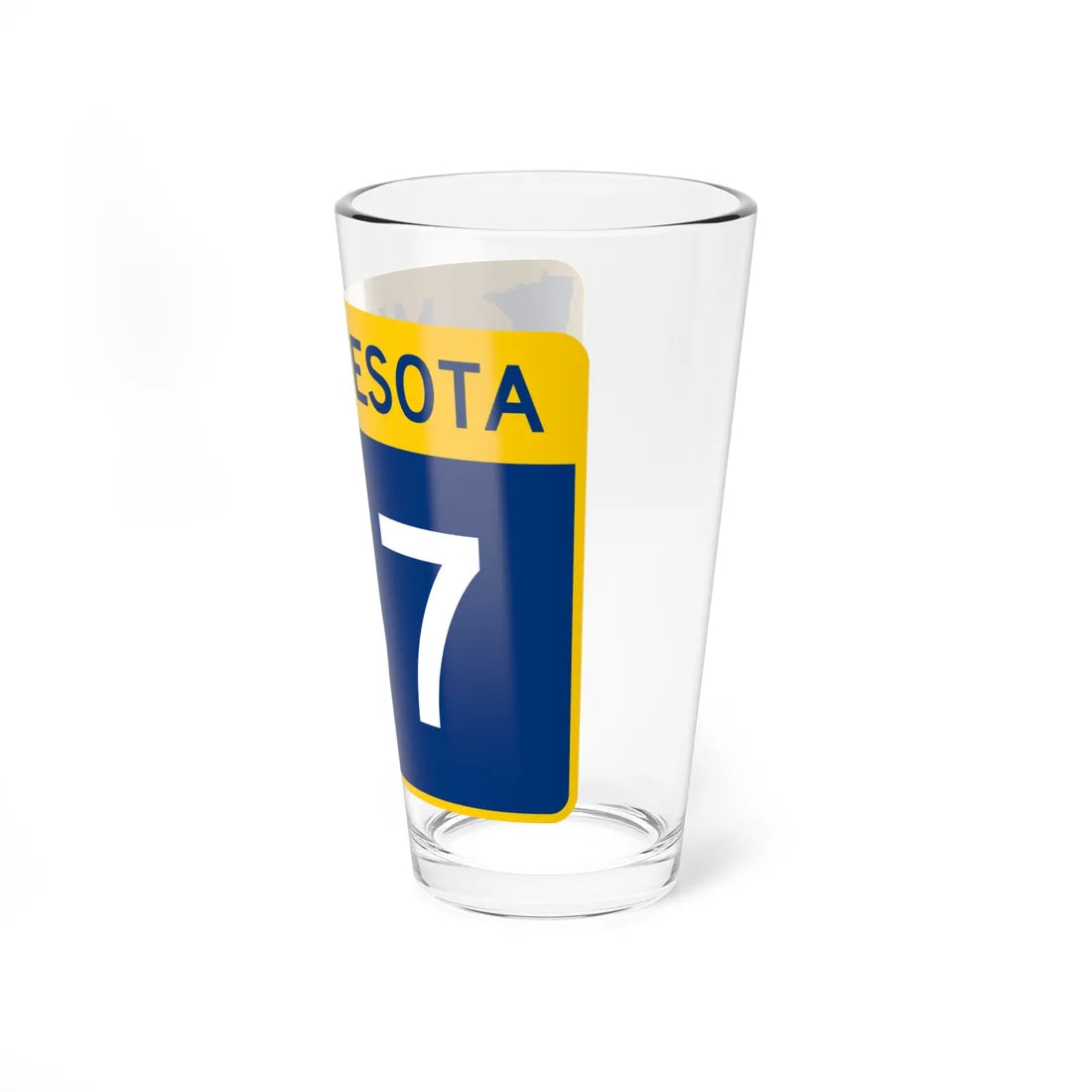 MN-167 wide (Minnesota) (Road Sign) Pint Glass 16oz - Go Mug Yourself