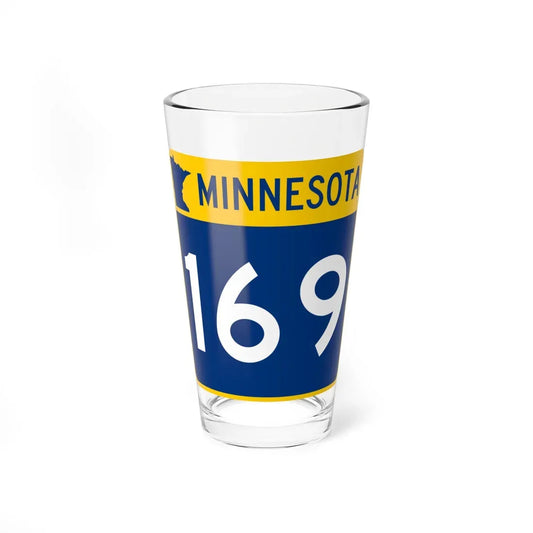 MN-169 (Minnesota) (Road Sign) Pint Glass 16oz 16oz - Go Mug Yourself