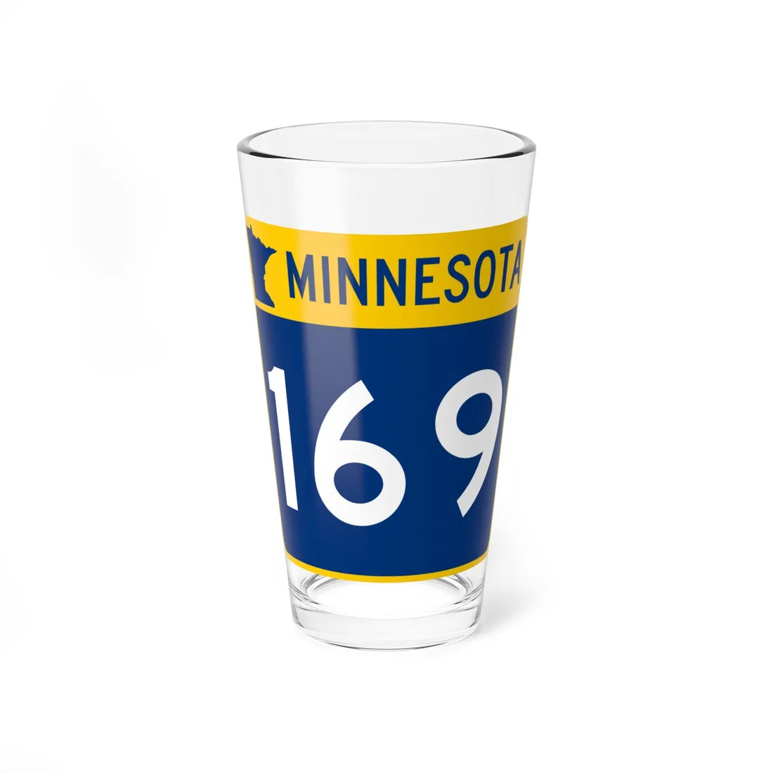 MN-169 (Minnesota) (Road Sign) Pint Glss 16oz 16oz - Go Mug Yourself