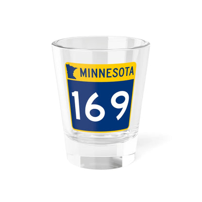 MN-169 (Minnesota) (Road Sign) Shot Glass 1.5oz 1.5oz - Go Mug Yourself