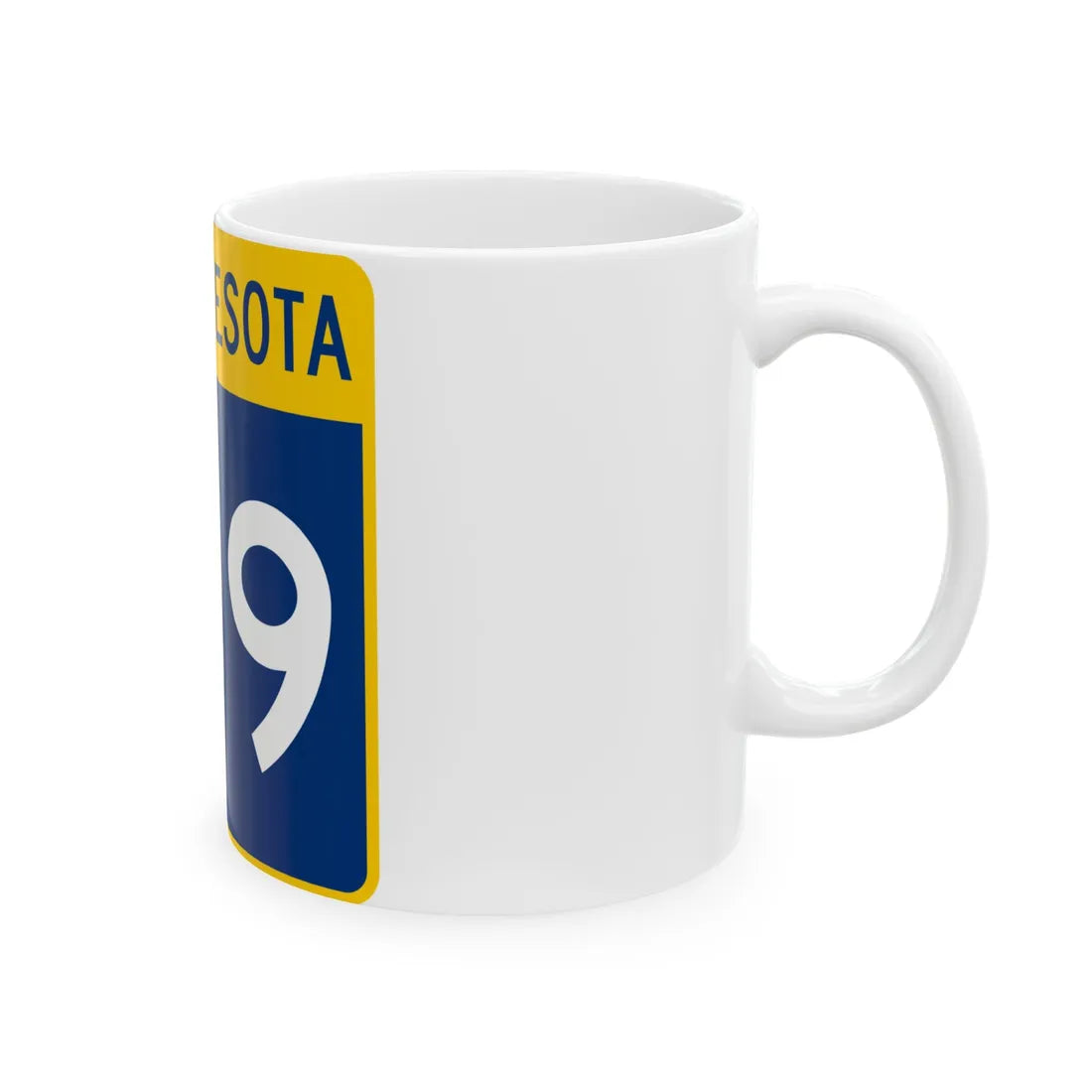 MN-169 (Minnesota) (Road Sign) White Coffee Mug - Go Mug Yourself