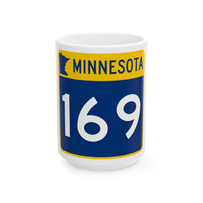 MN-169 (Minnesota) (Road Sign) White Coffee Mug - Go Mug Yourself