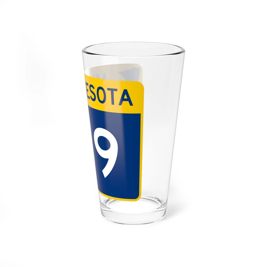 MN-169 wide (Minnesota) (Road Sign) Pint Glass 16oz - Go Mug Yourself