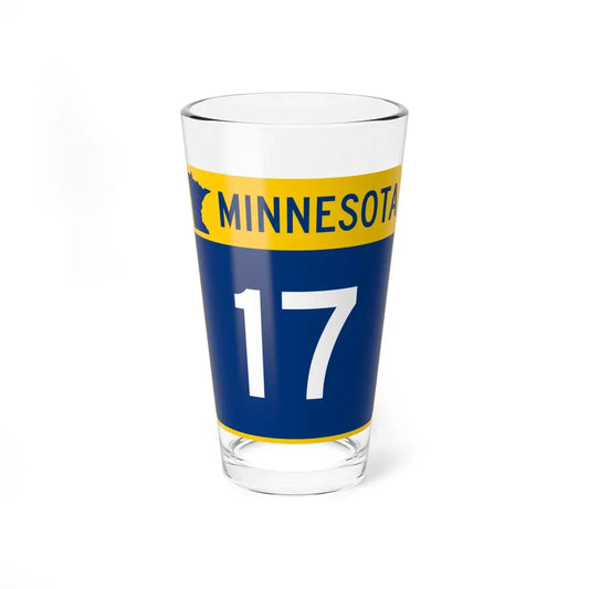 MN-17 (Minnesota) (Road Sign) Pint Glass 16oz 16oz - Go Mug Yourself