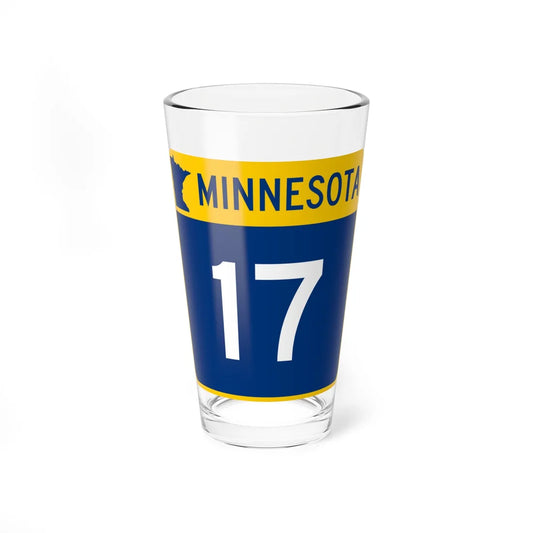 MN-17 (Minnesota) (Road Sign) Pint Glss 16oz 16oz - Go Mug Yourself