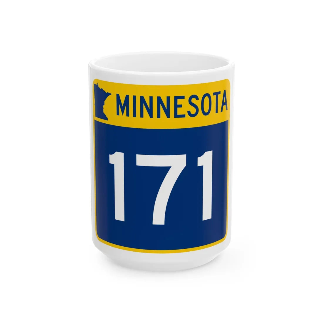 MN-171 (Minnesota) (Road Sign) White Coffee Mug 15oz - Go Mug Yourself