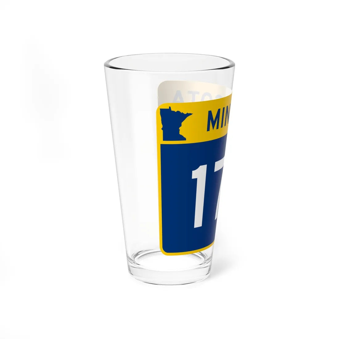 MN-172 wide (Minnesota) (Road Sign) Pint Glass 16oz - Go Mug Yourself