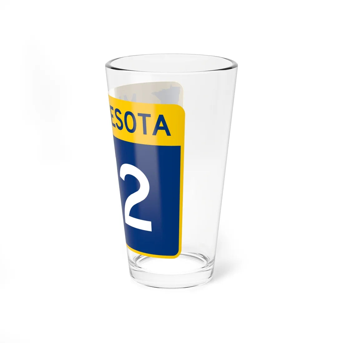 MN-172 wide (Minnesota) (Road Sign) Pint Glass 16oz - Go Mug Yourself