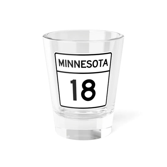 MN-18 1948 (Minnesota) (Road Sign) Shot Glass 1.5oz 1.5oz - Go Mug Yourself