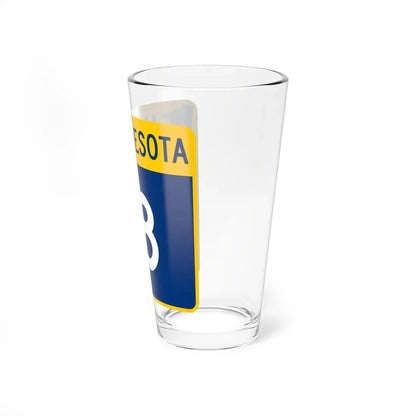 MN-18 (Minnesota) (Road Sign) Pint Glass 16oz - Go Mug Yourself