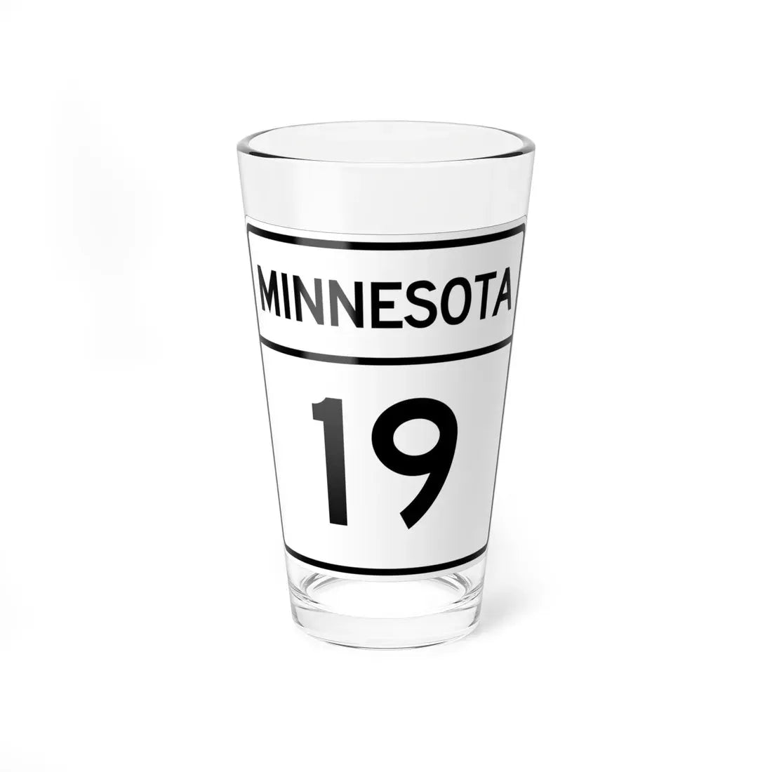 MN-19 1948 (Minnesota) (Road Sign) Pint Glass 16oz 16oz - Go Mug Yourself