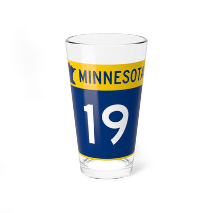 MN-19 (Minnesota) (Road Sign) Pint Glss 16oz 16oz - Go Mug Yourself