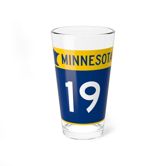 MN-19 (Minnesota) (Road Sign) Pint Glss 16oz 16oz - Go Mug Yourself