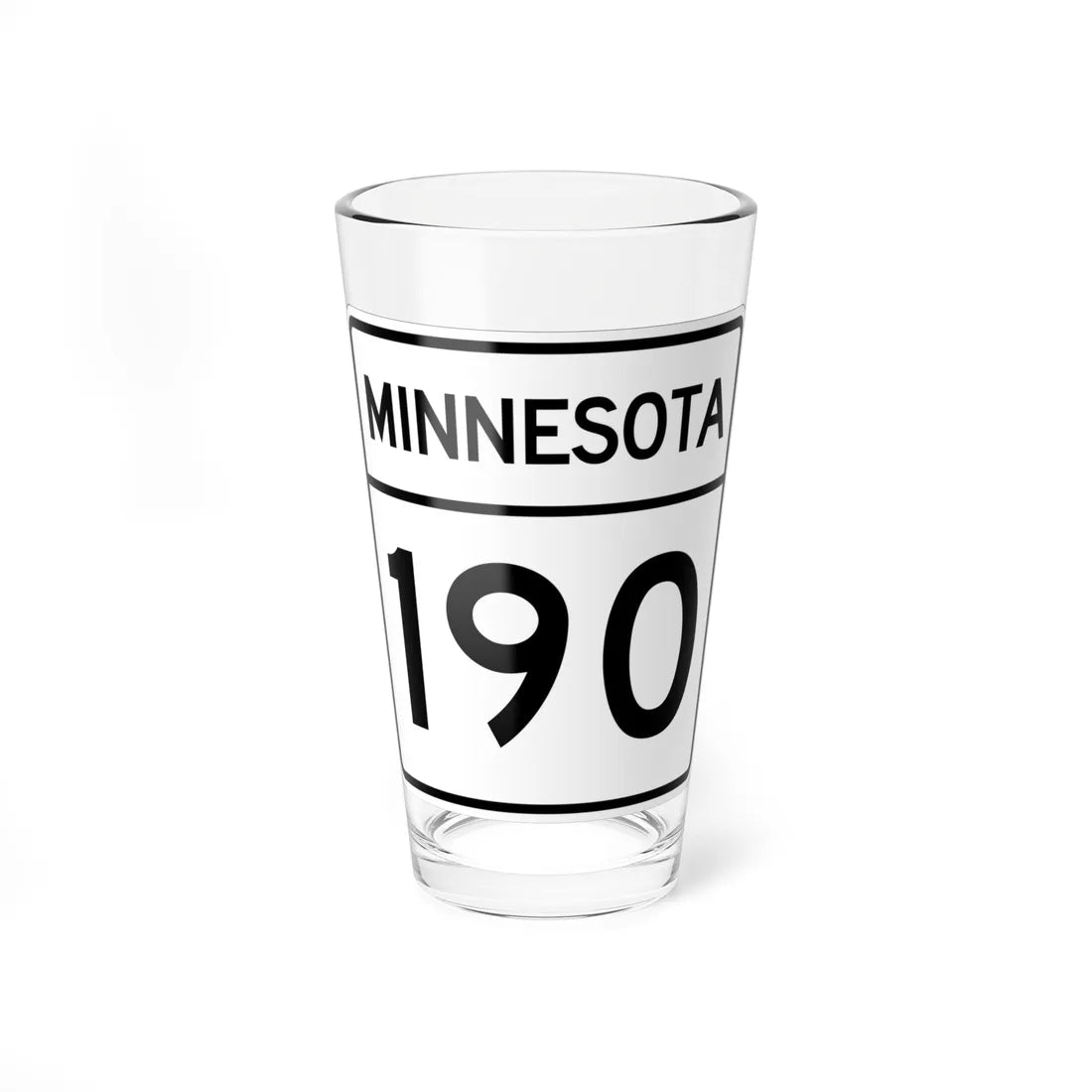 MN-190 1948 (Minnesota) (Road Sign) Pint Glass 16oz - Go Mug Yourself