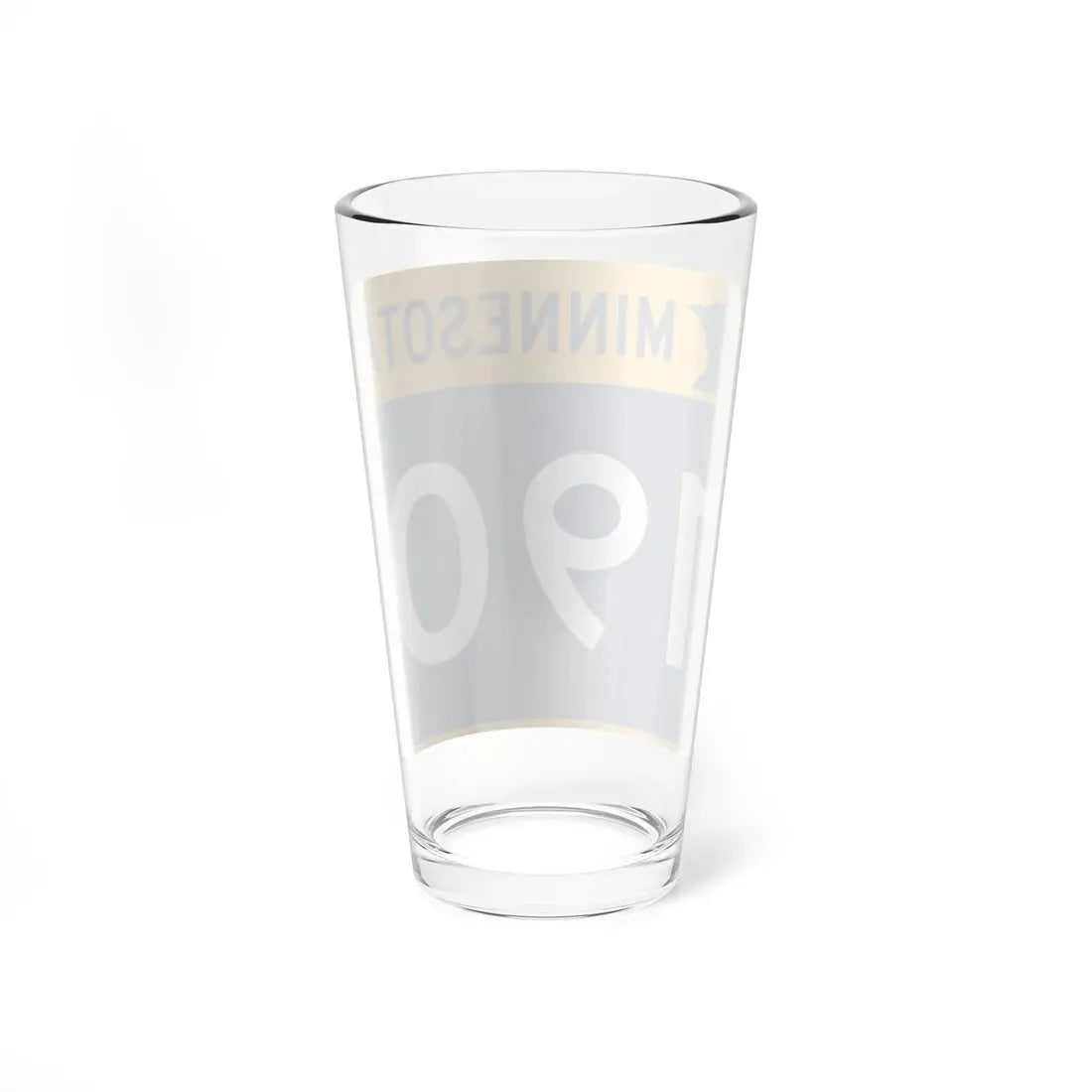MN-190 (Minnesota) (Road Sign) Pint Glass 16oz - Go Mug Yourself