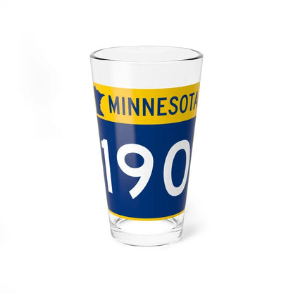 MN-190 (Minnesota) (Road Sign) Pint Glass 16oz - Go Mug Yourself