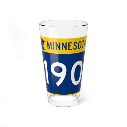 MN-190 (Minnesota) (Road Sign) Pint Glss 16oz 16oz - Go Mug Yourself