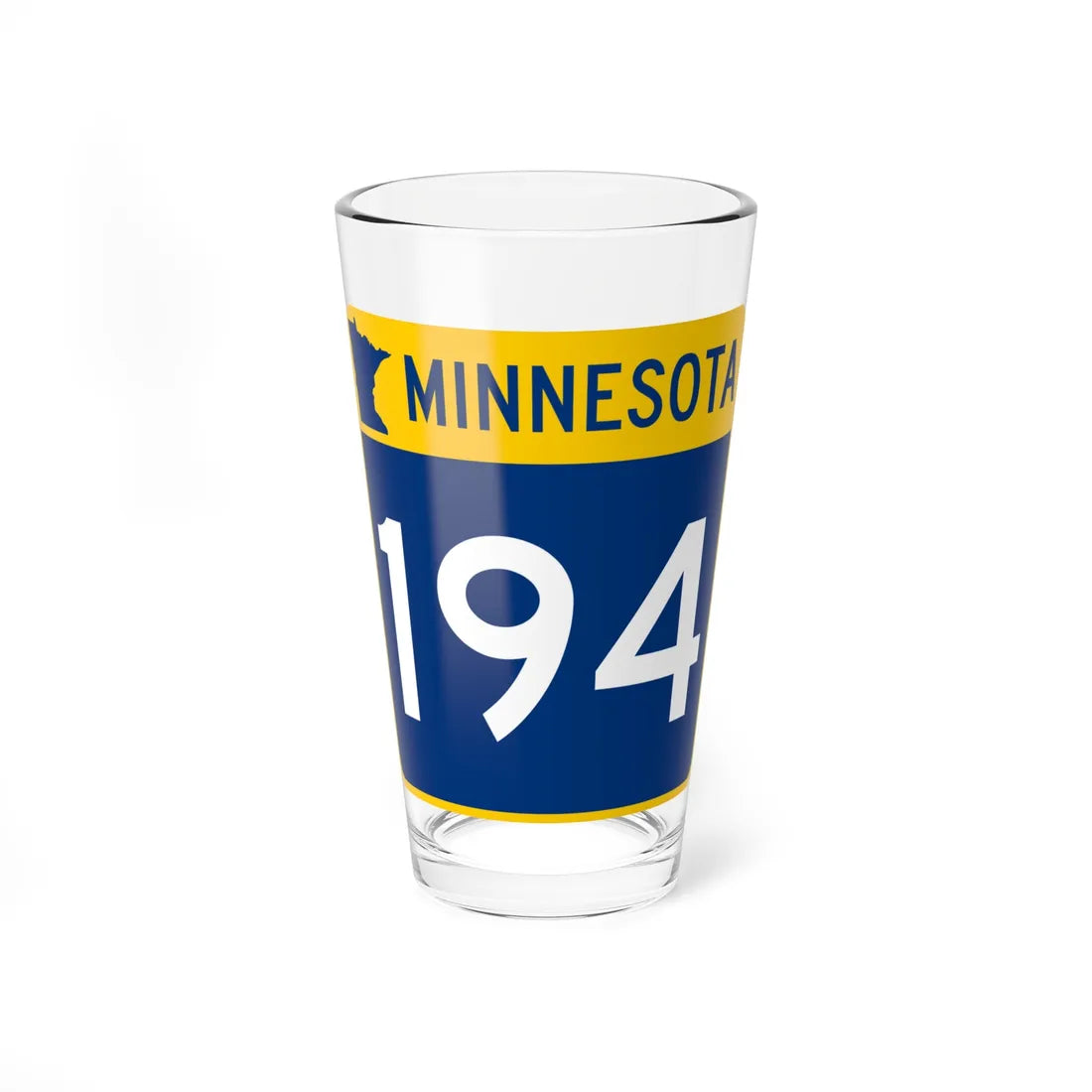 MN-194 (Minnesota) (Road Sign) Pint Glss 16oz 16oz - Go Mug Yourself