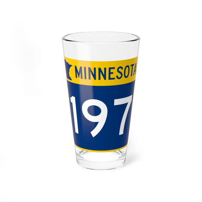 MN-197 (Minnesota) (Road Sign) Pint Glss 16oz 16oz - Go Mug Yourself