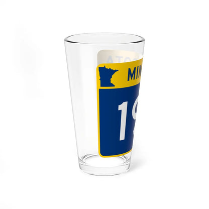 MN-197 wide (Minnesota) (Road Sign) Pint Glass 16oz - Go Mug Yourself
