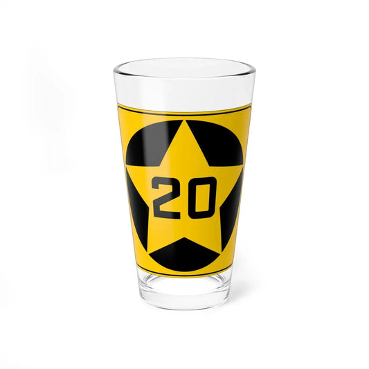 MN-20 1920 (Minnesota) (Road Sign) Pint Glass 16oz 16oz - Go Mug Yourself