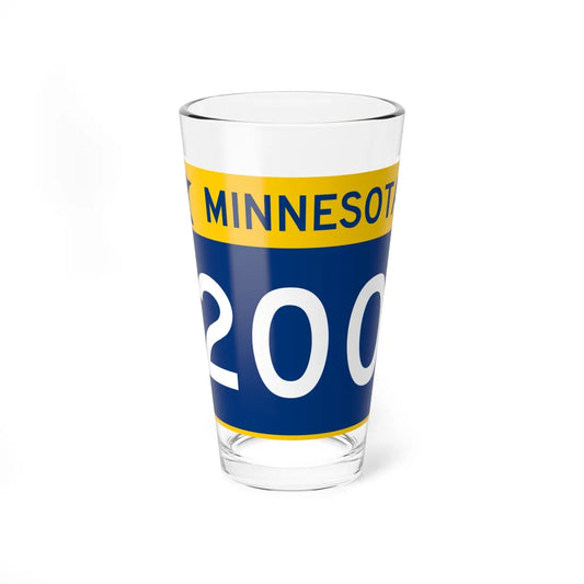 MN-200 wide (Minnesota) (Road Sign) Pint Glass 16oz 16oz - Go Mug Yourself