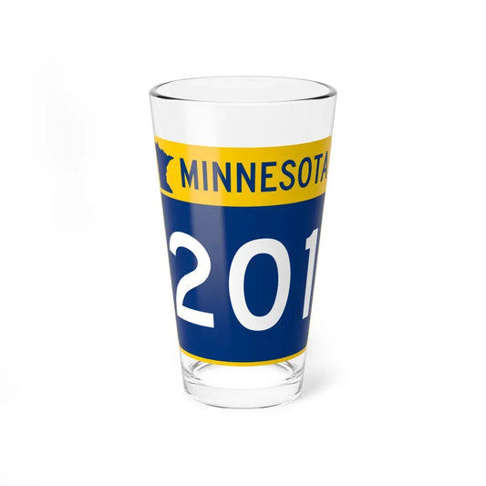 MN-201 (Minnesota) (Road Sign) Pint Glass 16oz 16oz - Go Mug Yourself