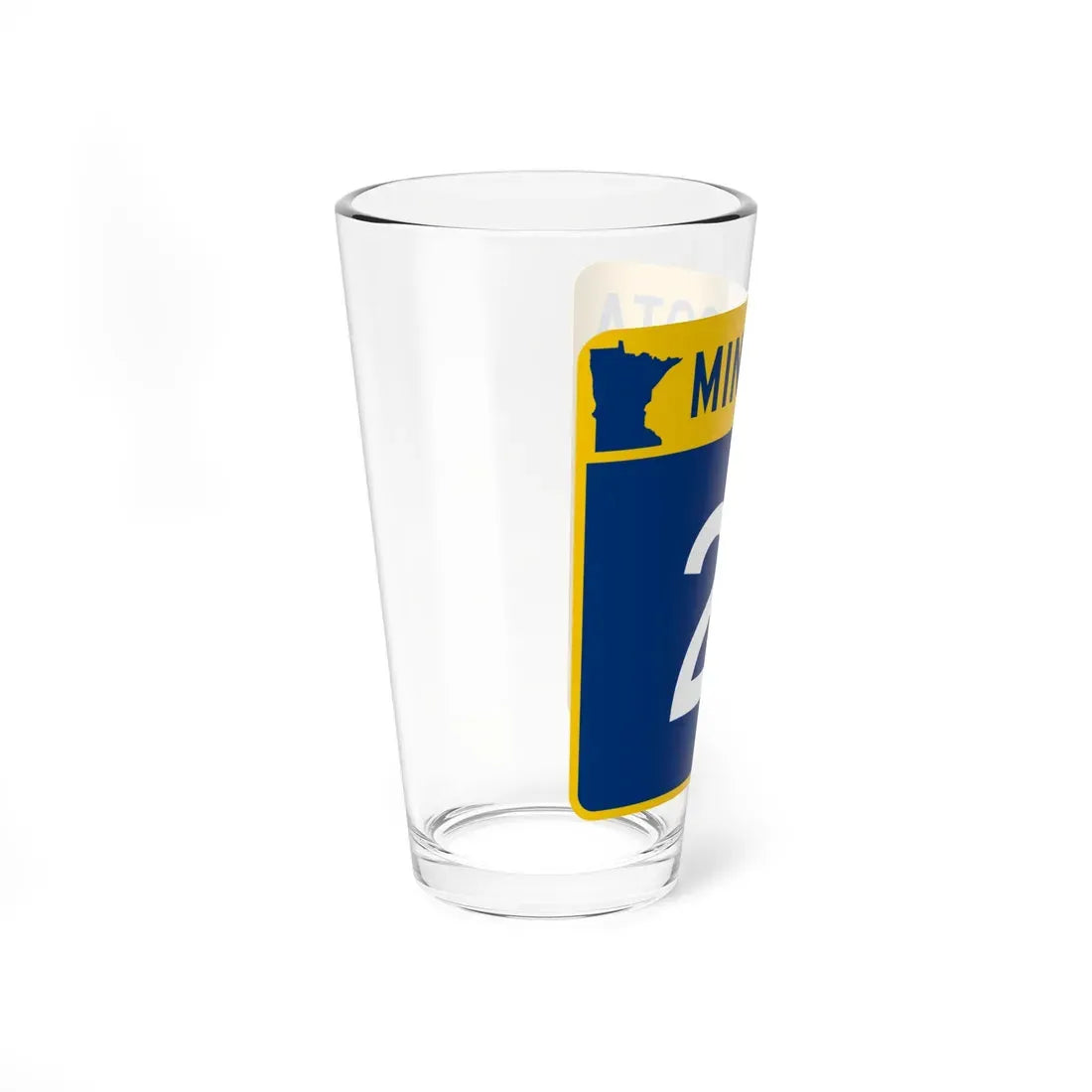 MN-21 (Minnesota) (Road Sign) Pint Glass 16oz - Go Mug Yourself