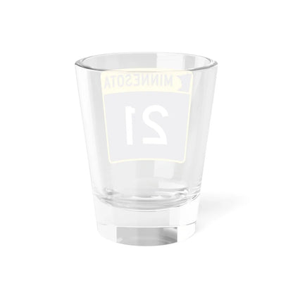 MN-21 (Minnesota) (Road Sign) Shot Glass 1.5oz - Go Mug Yourself