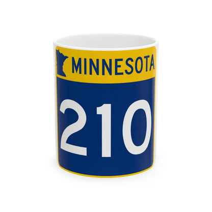 MN-210 (Minnesota) (Road Sign) White Coffee Mug 11oz - Go Mug Yourself
