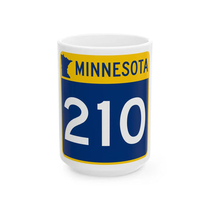 MN-210 (Minnesota) (Road Sign) White Coffee Mug 15oz - Go Mug Yourself