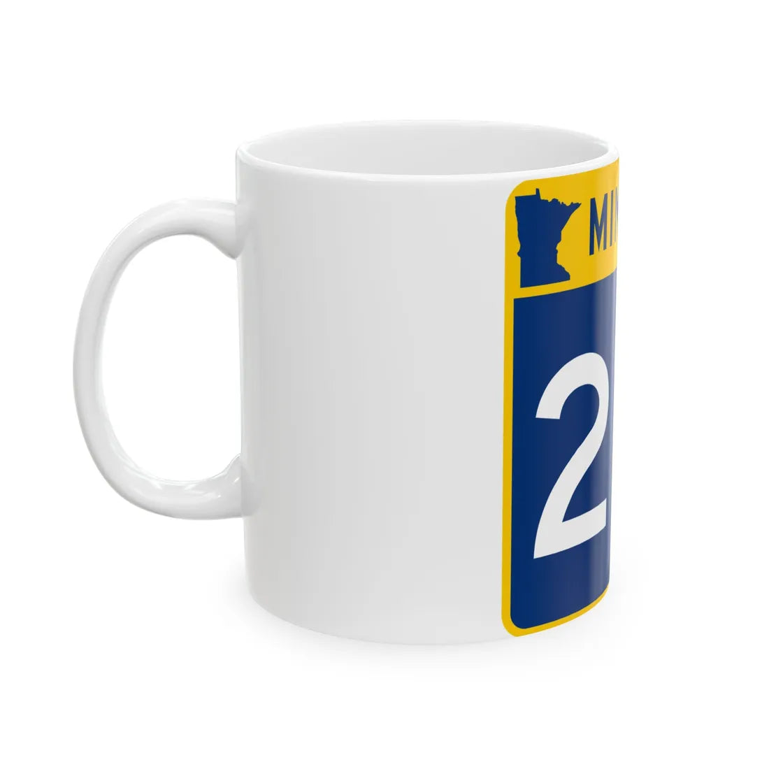 MN-212 (Minnesota) (Road Sign) White Coffee Mug - Go Mug Yourself