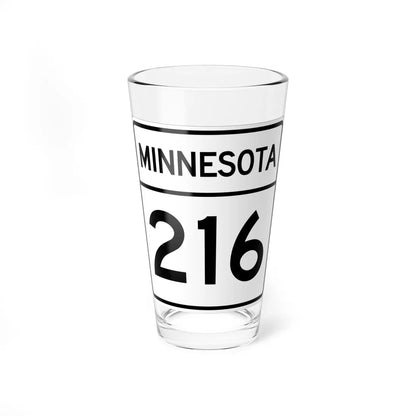 MN-216 1948 (Minnesota) (Road Sign) Pint Glass 16oz - Go Mug Yourself