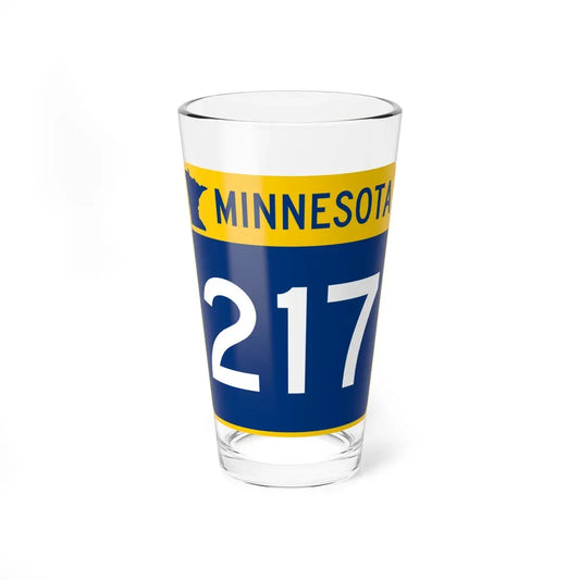 MN-217 (Minnesota) (Road Sign) Pint Glass 16oz 16oz - Go Mug Yourself