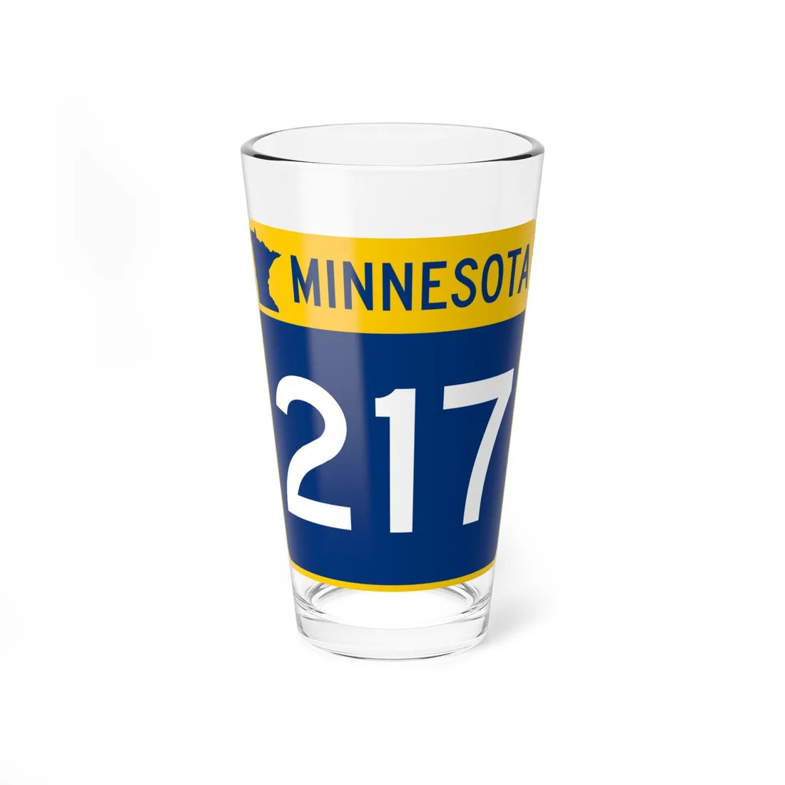 MN-217 (Minnesota) (Road Sign) Pint Glss 16oz 16oz - Go Mug Yourself