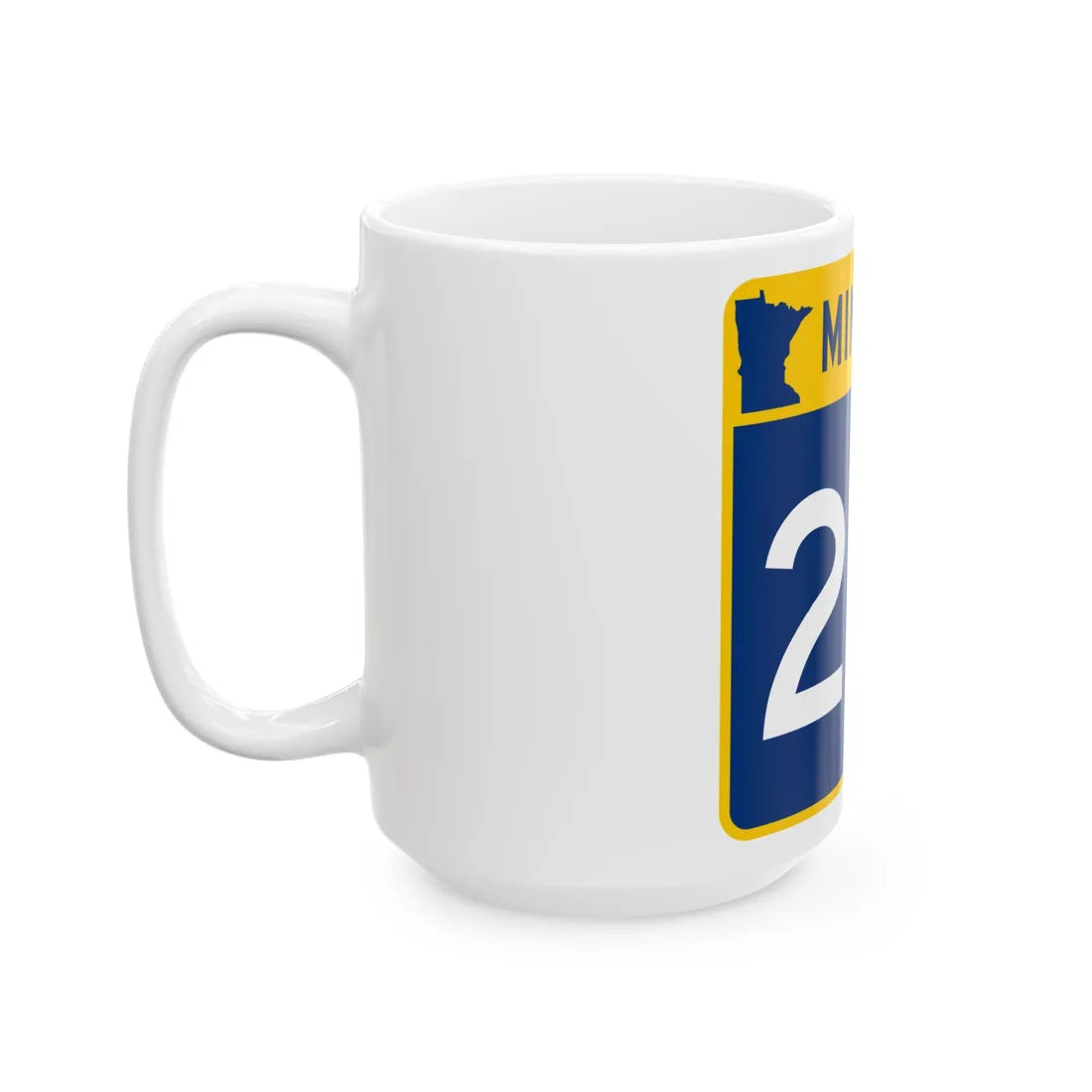 MN-217 (Minnesota) (Road Sign) White Coffee Mug - Go Mug Yourself